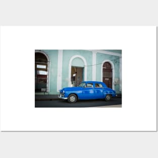 American car from the 50's in Havana, Cuba Posters and Art